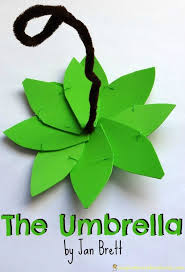The Umbrella By Jan Brett Virtual Book Club For Kids Inspiration Laboratories Rainforest Activities Jan Brett Umbrella Craft