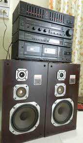 Kenwood Japan Vintage Rack System With 3 Way Speakers Music System Hifi Audio Home Theater Sound System