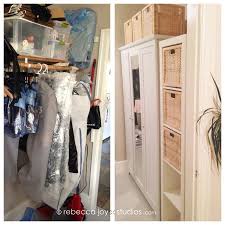 Laundry Room Before And After Photo Bye Bye Clutter Hello New Ikea Aspelund Wardrobe With 3 Doors Plus An Expedit Shelf And Ikea Aspelund Ikea House Styles