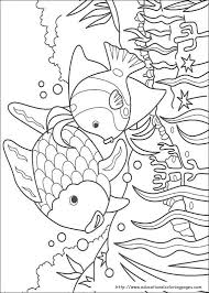 Free printable template for making a basic cone shape. Rainbow Fish Coloring Pages Free For Kids