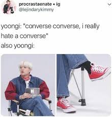 Everyone Focuses On That Line Because It Is In English He Literally Goes On To Say It S Because They Re Too Hard To Bts Memes Hilarious Bts Funny Bts Yoongi