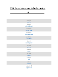 Engleza la distanta posted a video to playlist diverse creatii video. 1500 De Cuvinte Uzuale In Limba Engleza Linguistic Morphology Onomastics