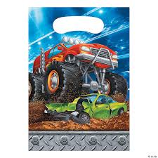You can create a birthday party your little guy is sure to love when you have blaze and the monster machines party supplies! Monster Truck Party Treat Bags Oriental Trading