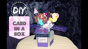 Lets start with second layer of the box card, cut another two strip of card stock measuring 6. Diy Card In A Box Birthday Card Pop Up Card Youtube
