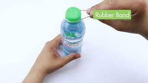 Use rubber band to open stuck bottle cap (and other stuff): 4 Ways To Open A Bottle Of Water Wikihow