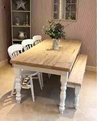 Farmhouse Dining Table Set With Bench Rustic Reclaimed Wood Etsy In 2020 Farmhouse Dining Table Set Rustic Kitchen Tables Farmhouse Dining Table