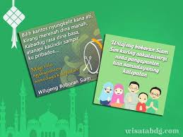 Hari yang spesial itu juga dimeriahkan dengan bunyi takbir dan. Kumpulan Ucapan Selamat Idul Fitri Dalam Bahasa Sunda