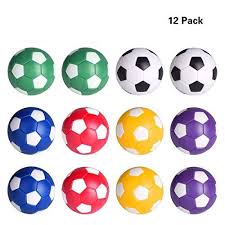 Hotusi Table Soccer Foosballs Replacement Balls Mini Multicolor 36mm Official Foosball Set Of 12 Soccer Table Soccer Soccer Balls