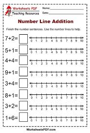 free printable number line worksheets printable templates