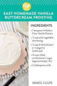 Easy Vanilla Buttercream Frosting Recipe Frosting Recipes Vanilla Frosting Recipes Frosting Recipes Easy