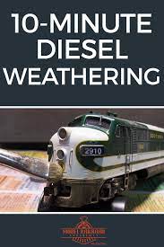 10 Minute Diesel Weathering Model Railroad Academy Model Railroad Model Trains Model Train Scenery
