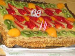 Happy Birthday Cake In Spanish 68th Birthday Cake For A Friend Like A Mille Fuille Napolean But With Fruit Delicious Spain Food Food Delicious
