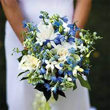 Freesia And Gardenia Wedding Bouquet Flower Bouquet Wedding Blue Wedding Flowers Gardenia Wedding Bouquets