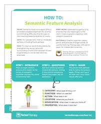 Semantic Feature Analysis Sfa For Anomia In Aphasia How