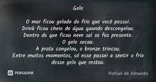 Gelo O Mar Ficou Gelado Do Frio Que Rafael De Almeida
