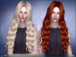 Long Wavy Hair For Ladies Found In Tsr Category 39 Sims 4 Female Hairstyles 39 Sims Hair Coral Hair Womens Hairstyles