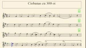 Ciobanas cu trei sute de oi. Ro Partitura Ciobanas Cu Trei Sute De Oi Youtube