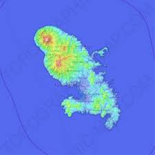 Martinique von mapcarta, die offene karte. Topografische Karte Martinique Hohe Relief