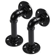 They're often held above the ground by brackets. Iron Pipe Shelving Wayfair