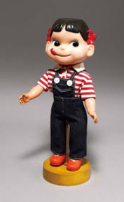 不二家 マスダヤ 着せ替え首振りペコちゃん 不二家 ペコ ちゃん 昭和時代