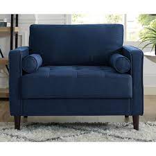 lifestyle solutions lillith mid century modern chair in navy blue lk lgfsp1gu3051 the home depot blue accent chairs mid century modern chair blue chairs living room