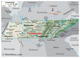 This is equivalent to 259 kilometers or 140 nautical miles. Tennessee Maps Facts World Atlas