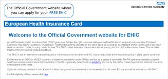 The uk global health insurance card (ghic) is an identity card issued by the nhs business services authority on behalf of the department for work and pensions in the united kingdom. Ehic And Travel Insurance Ukecc