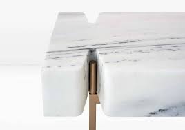 Terranova Coffee Table Or Cocktail Table With Hewn Marble Top And Bronze Base Unusual Coffee Tables Marble Coffee Table Coffee Table