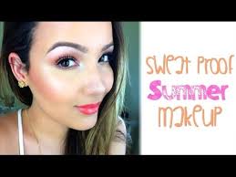 sweat proof summer makeup routine for