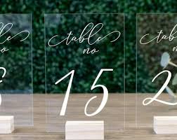 Wedding Table Numbers With Holders Clear Acrylic Etsy Rusticwedding Rustic Wedding R In 2020 Wedding Table Numbers Table Number Stands Wedding Table Numbers Etsy