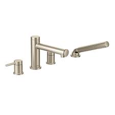 Maybe you would like to learn more about one of these? Moen Align Diverter Roman Tub Faucet With Hand Shower Brushed Nickel Valve Sold Separately T394bn Rona