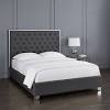 The bed features four bed drawer storage below the bed in which you can keep blankets, pillows and other bed covers. 1