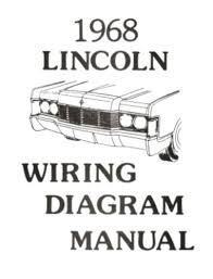 Light blue/red left front speaker positive wire (+): Lincoln 1968 Continental Wiring Diagram Manual 68 Ebay