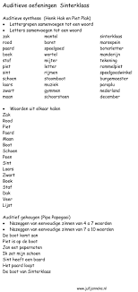 Auditief Van Www Jufjanneke Nl Sinterklaas Taalactiviteiten Kleuterklas