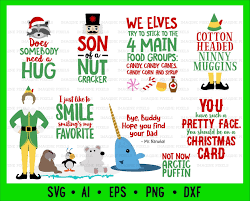 Elf Movie Quotes Image Bundle Download Svg Png Dxf Eps Ai Etsy Elf Movie Quotes Elf Quotes Elf Movie