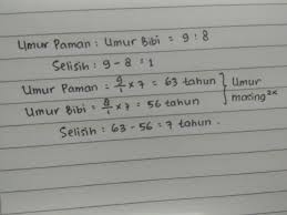 We did not find results for: Umur Paman Umur Bibi Adalah 9 8 Selisih Umur Paman Dan Bibi 7 Tahun Umur Mereka Masing Masing Brainly Co Id
