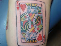 The cards are to be regarded as an opportunity to pause, reflect and maybe think again. 25 Addictive Card Tattoos Slodive King Of Hearts Tattoo Card Tattoos Heart Tattoos Meaning