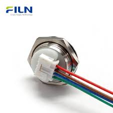 Push Button Switch Momentary with LED Ring & Wire Connector ...