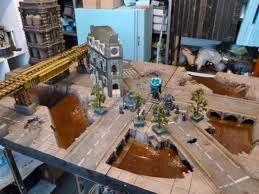 Industrial River City Table Blue Forge Terrain Warhammer Terrain Game Terrain 40k Terrain