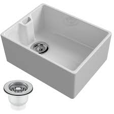 They are easy to clean, a quick wipe with a damp cloth will keep your belfast sink gleaming. Single Bowl White Ceramic Kitchen Sink Reginox Belfast 90mm Belfast Appliances Direct