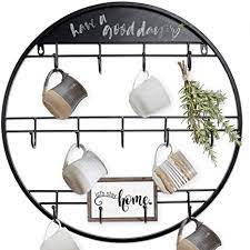 Use it as inspiration when designing your own rack or shelving system. Amazon Com Ajart Coffee Mug Rack 22 8 13 Hooks Large Organizers And Storage Coffee Mug Holder Wall Mounted Home Improvement