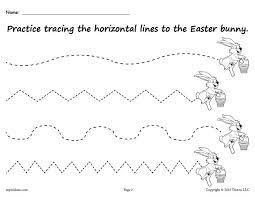 Preschool worksheets free printable worksheets worksheetfun 275478. Printable Easter Bunny Line Tracing Worksheets Supplyme