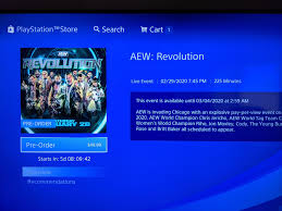 Earlier, the announced date was 27 february, but it was changed due to a. Has Anyone Used Their Ps4 To Watch Aew Ppvs Does It Work I See This In The Ps Store Aewofficial