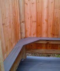 Invest in our durable thick timber designs. Trex Wrap Around Bench Seat Outdoor Shower Shower Reno Custom Shower