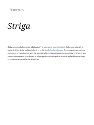 Image result for Striga junodii