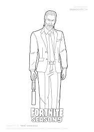 New John Wick Skin Season 9 Fortnite Fortnitebattleroyale Fortnitememes Howtodraw Coloringpages Fanar Coloring Pages For Boys Skin Drawing Coloring Pages