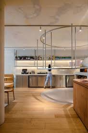 Oak veneered religious symbology. Pizzería della Madonna by Sofía Betancur 