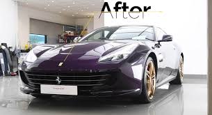 Watch Jay Kay S Ferrari Gtc4lusso Being Painted Purple Carscoops Download the perfect ferrari pictures.