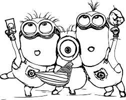 Minions coloring pages for kids. Minion Coloring Pages Best Coloring Pages For Kids