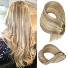 My client has natural level 7 strawberry blonde hair, so i did a lowlight with two. Amazon Com Remy Clip In Hair Extensions Ash Blonde To Bleach Blonde Highlights Straight Human Hair Extensions 7 Pieces 70 Gram Including Clip 15 Inch Silky Soft Double Weft Real Hair Extensions